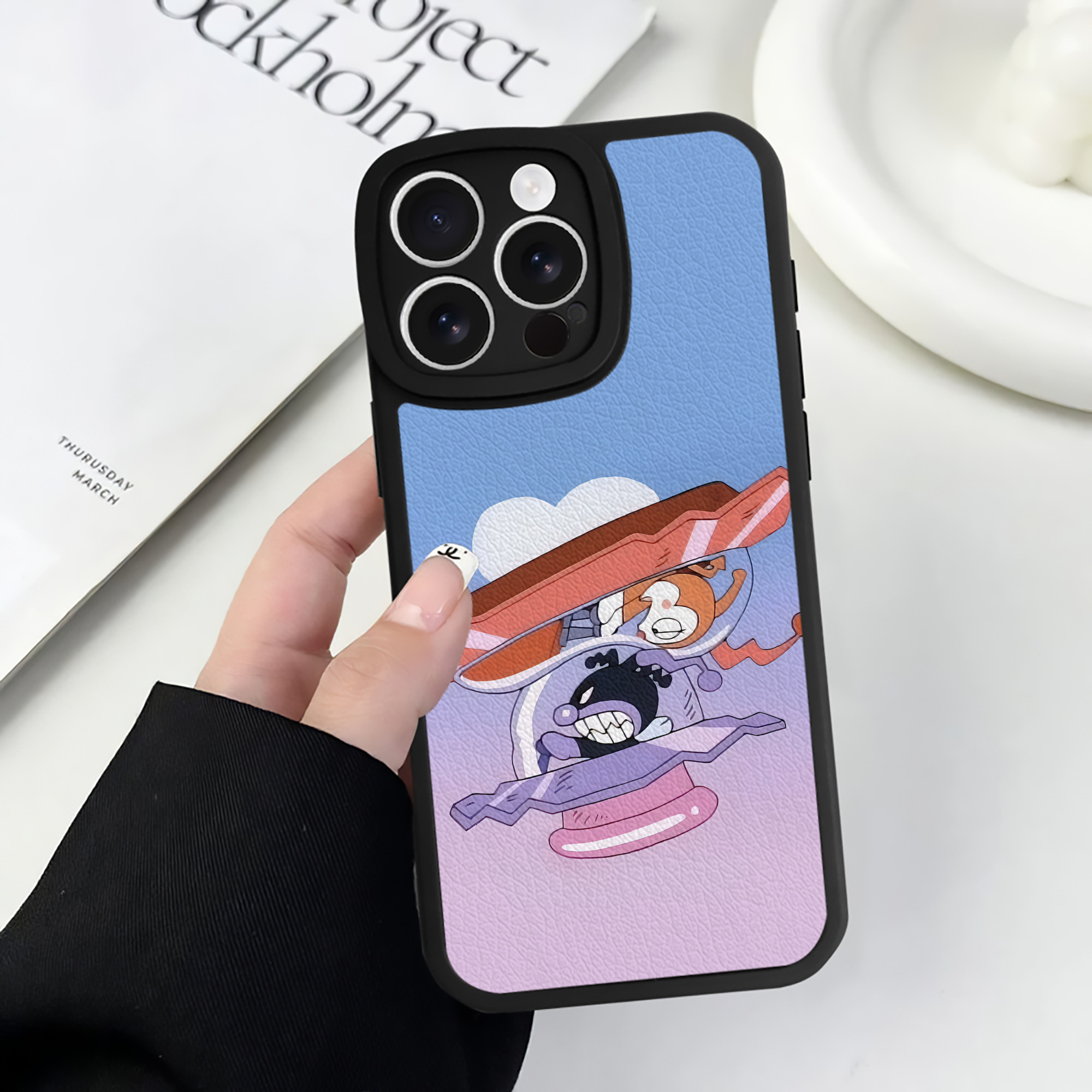 （画像用） アンパンマン Anpanman 【iPhone 16シリーズ対応】シリコンスマホケース（レザー調） 材質：シリコン